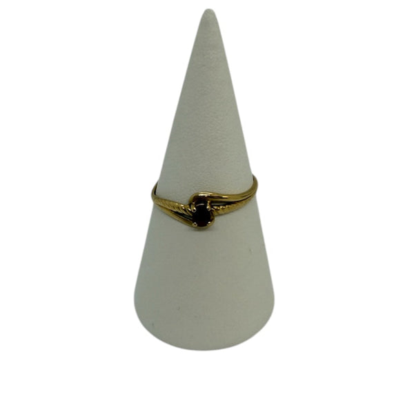 Bague en or jaune 18 carats sertie d’un rubis – Taille 57 1.20 Grs