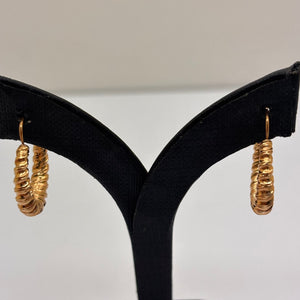 Créoles en Or jaune 18K - 1.79g