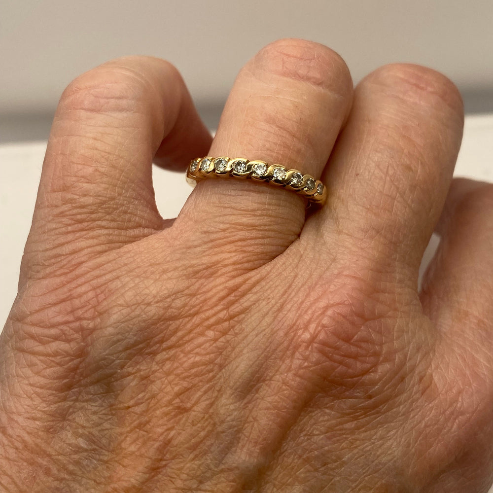 Jolie Bague en Or Jaune 18K - T53