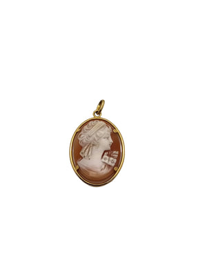 Pendentif Camée en Or jaune 18k - 1.7 G