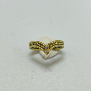Bague en or jaune 18K Taille-50