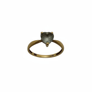 Bague solitaire or jaune 18K - 1.65 G