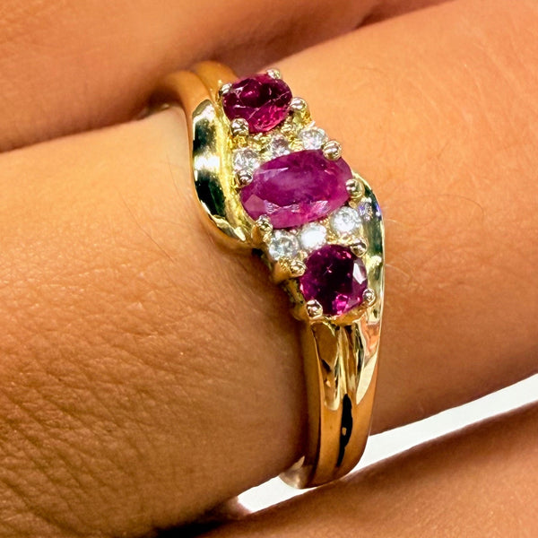 Bague en Or Jaune 18K - Taille 58 Poids - 3.40 Grs