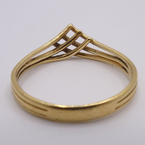 Anneau en Or Jaune 18K - Taille 54