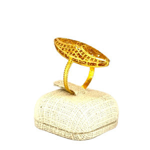 Bague ancienne en Or Jaune 21K - 3.70Grs - T55