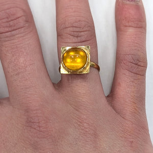 Bague en Or Jaune 18K - Taille 48 - 3.96 Grs