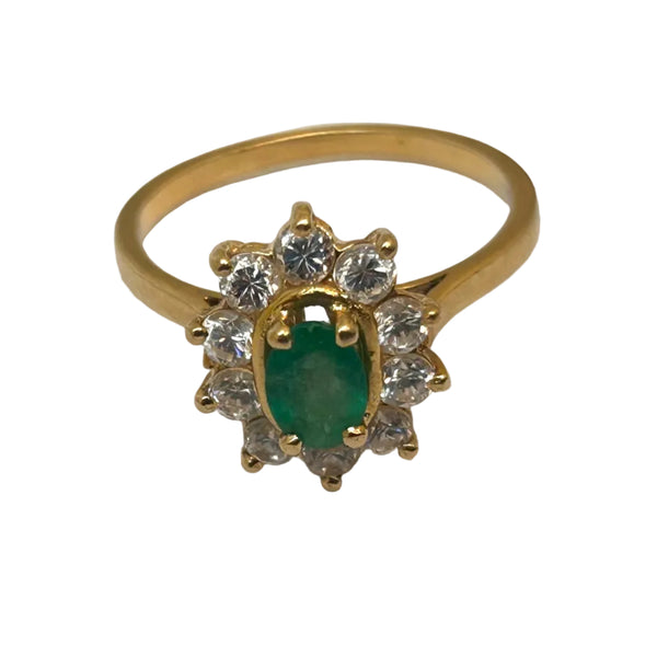 Bague en Or jaune 18K - Taille 54 - 3.42G