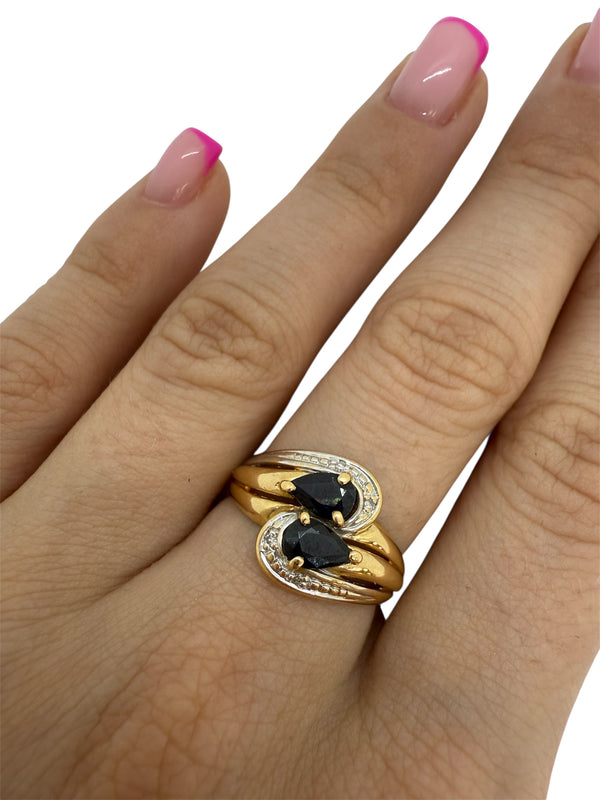 Bague en Or Jaune 18K Taille-53