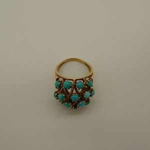 Bague en or jaune 18K Taille-55