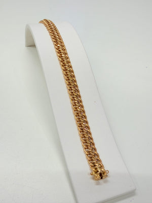 Bracelet Maille Fantaisie Or Jaune 18k