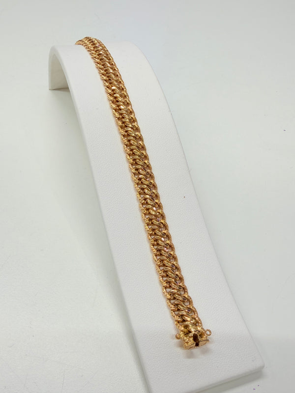 Bracelet Maille Fantaisie Or Jaune 18k