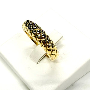 Bague tressée en or jaune 18k - 7.47 G