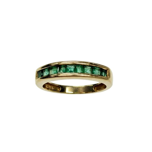 Bague en Or Jaune 18K - Emeraudes- 2.84G - Taille 51