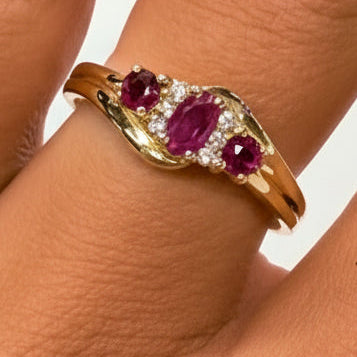 Bague en Or Jaune 18K - Taille 58 Poids - 3.40 Grs