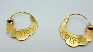 Boucles d'oreilles en Or Jaune 18K - 3.4 Grs