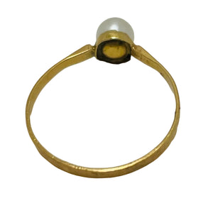 Bague Solitaire Or Jaune 18K - 1.10 G