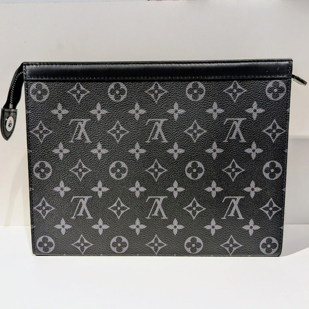 Louis Vuitton Pochette Eclipse Noir Cuir Très Bon État