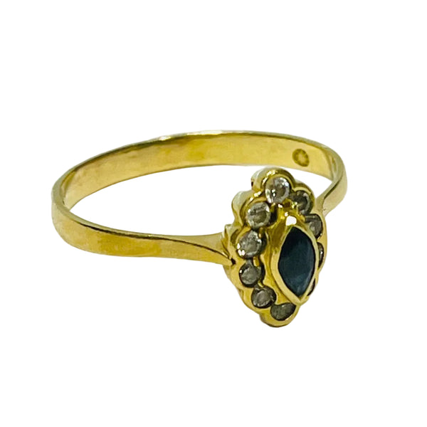Bague Marguerite Or Jaune 18 K