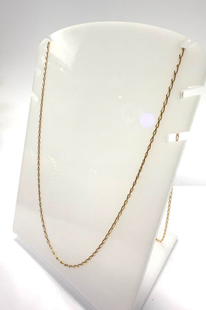 Collier maille cheval Or jaune 18k Lg60cm