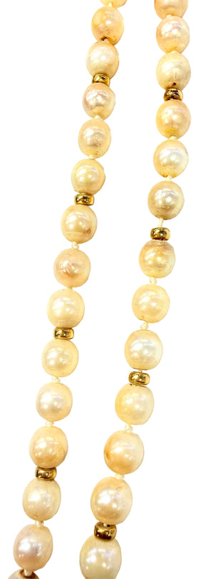 Collier Princesse en Perles et Or jaune 18k - 22.86 G