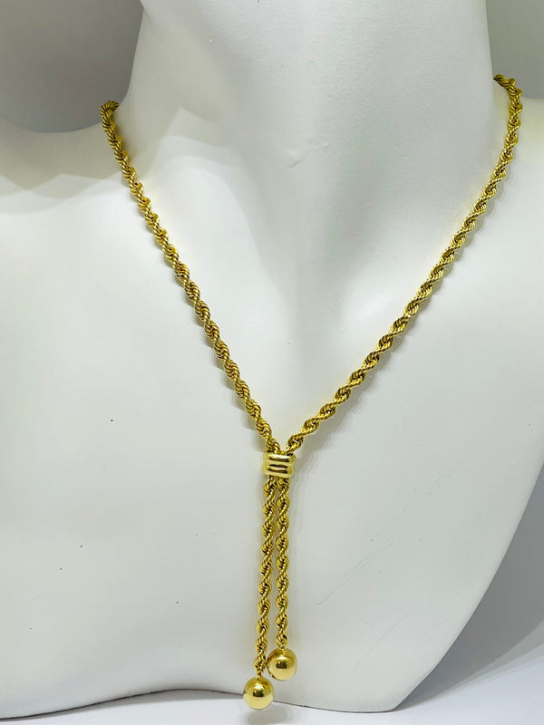 Collier en or jaune 18K - 10.07 Grs