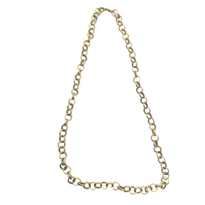 Collier Matinée Maille Jaseron en Or Jaune 18K