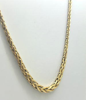 Collier maille palmier en or jaune 18 carats