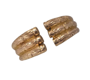 Bague triple jonc en or jaune rosé 18K Taille-53
