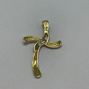 Pendentif Croix en Or Jaune 18K - 1.30g