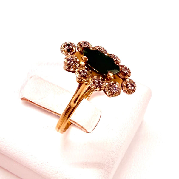 Bague Marguerite en Or Jaune 18K - Taille 53