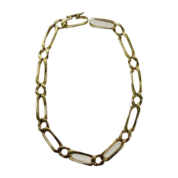 Bracelet Maille Figaro en Or jaune 18K - 15.43G