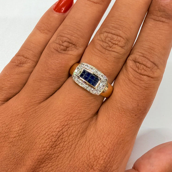 Bague en Or Jaune 18K - Taille 54