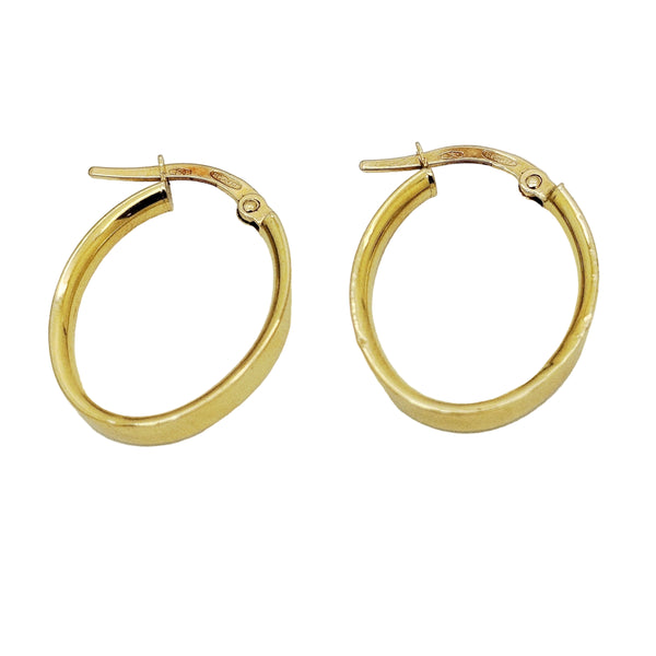 Créoles en or jaune 18K - 1.20g