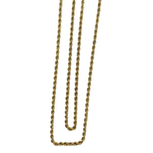 Collier Sautoir Or Jaune Maille Corde 18K