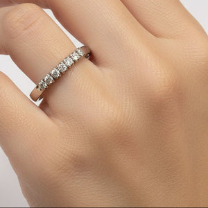 Bague Or Blanc 18 K - Taille 56 - 2.78 G