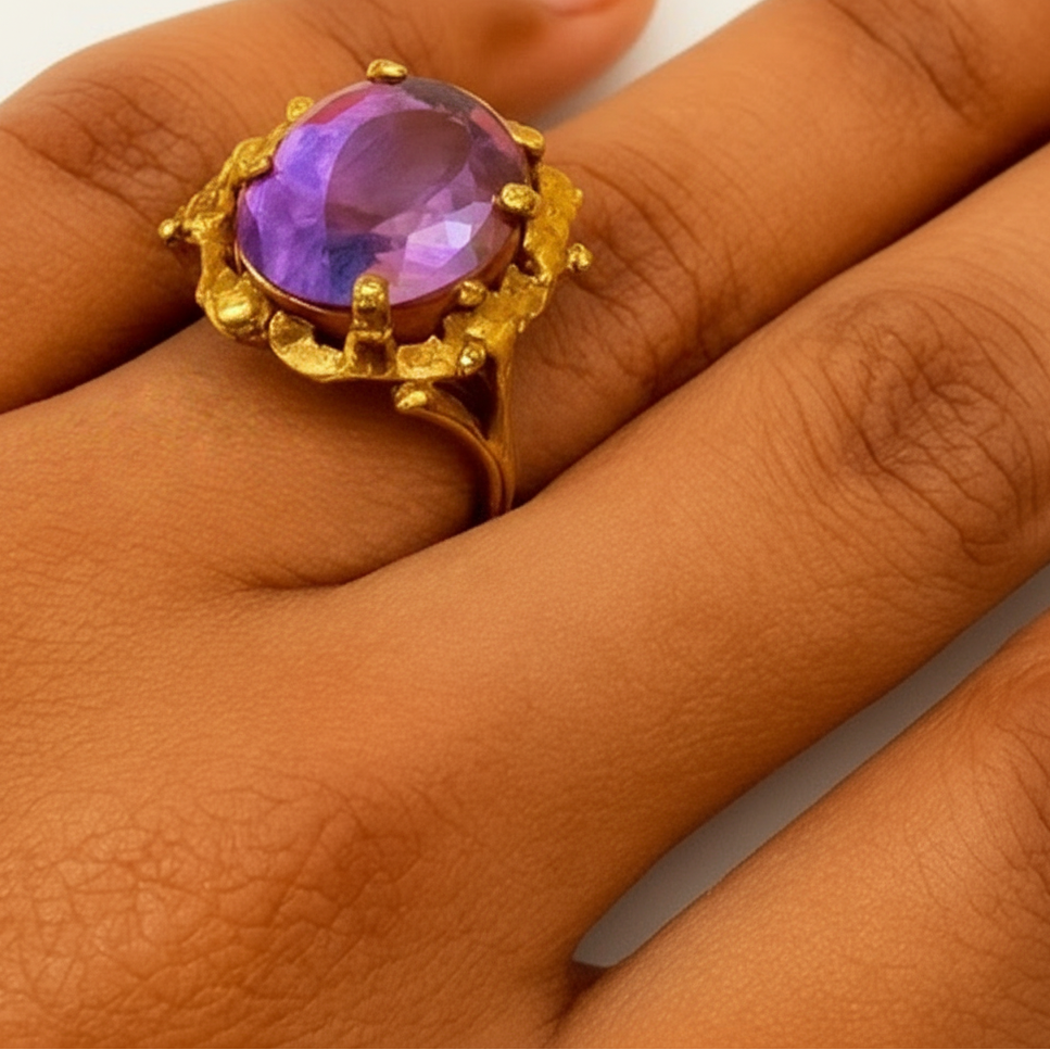 Bague en Or Jaune 18K Taille 58 - 5.75 Grs