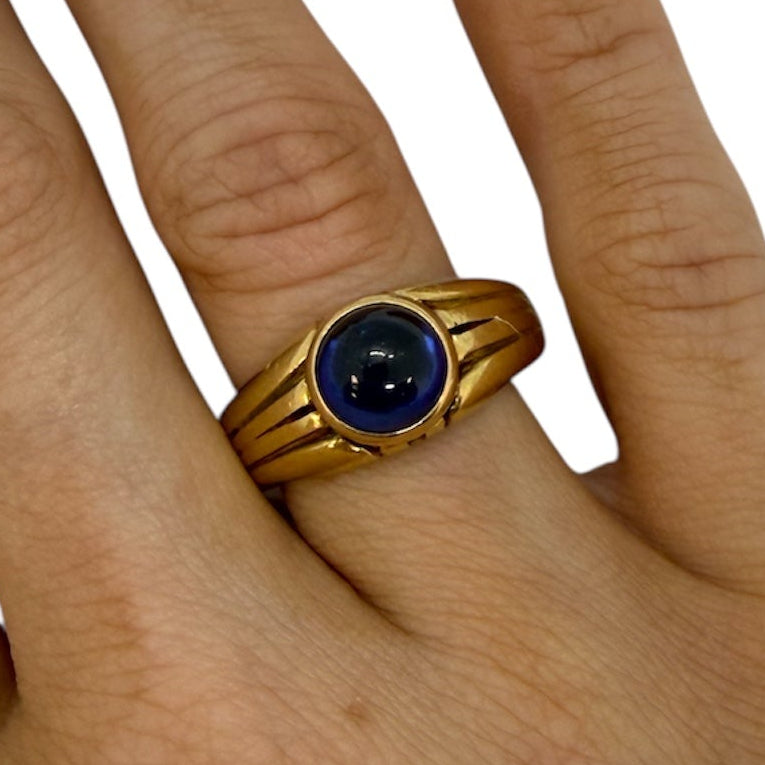 Solitaire en Or Jaune 18K - 7.5 G - Taille 63