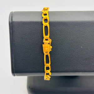 Bracelet gourmette en or jaune 18K 15.30 Grs