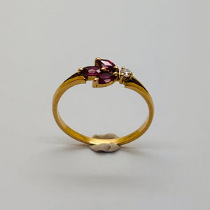 Bague en or jaune 18K Taille-53