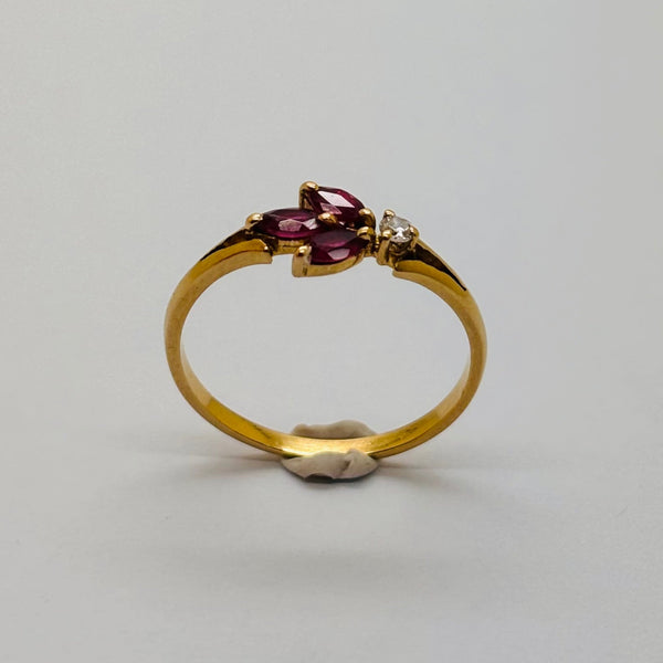 Bague en or jaune 18K Taille-53