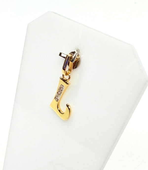 Pendentif Lettre en Or Jaune 18 K - 0.84 G
