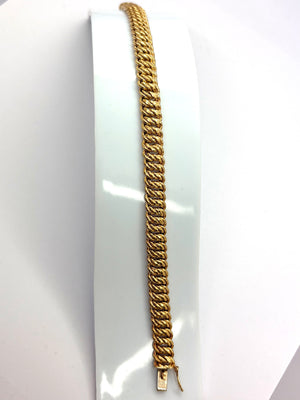 Bracelet Maille Américaine en Or Jaune 18 Carats