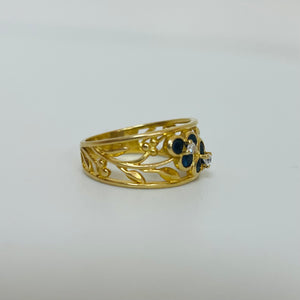 Bague en Or Jaune 18K Taille-55