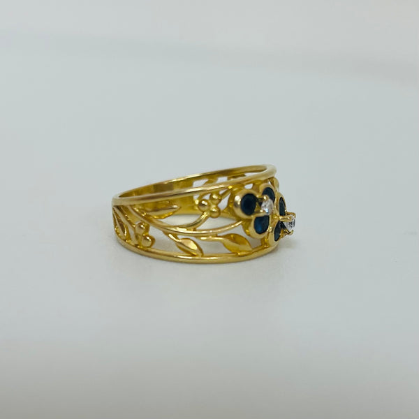 Bague en Or Jaune 18K Taille-55
