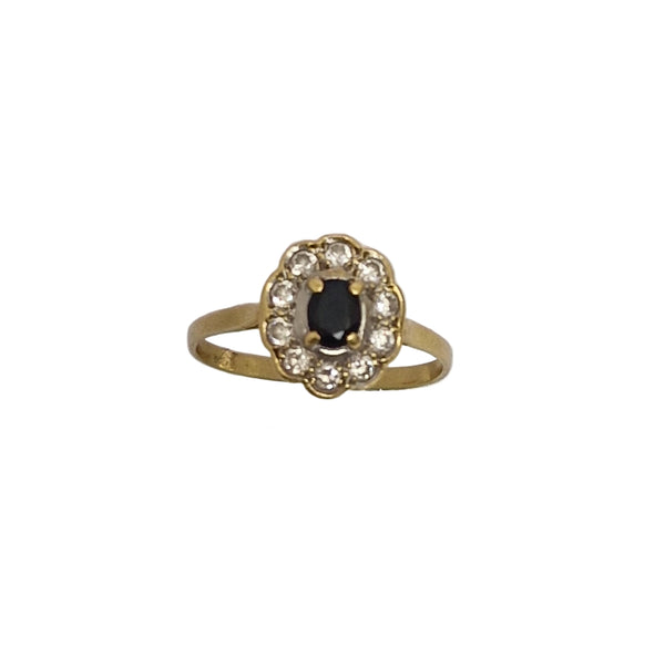 Bague Marguerite en Or Jaune 18K - Taille 58