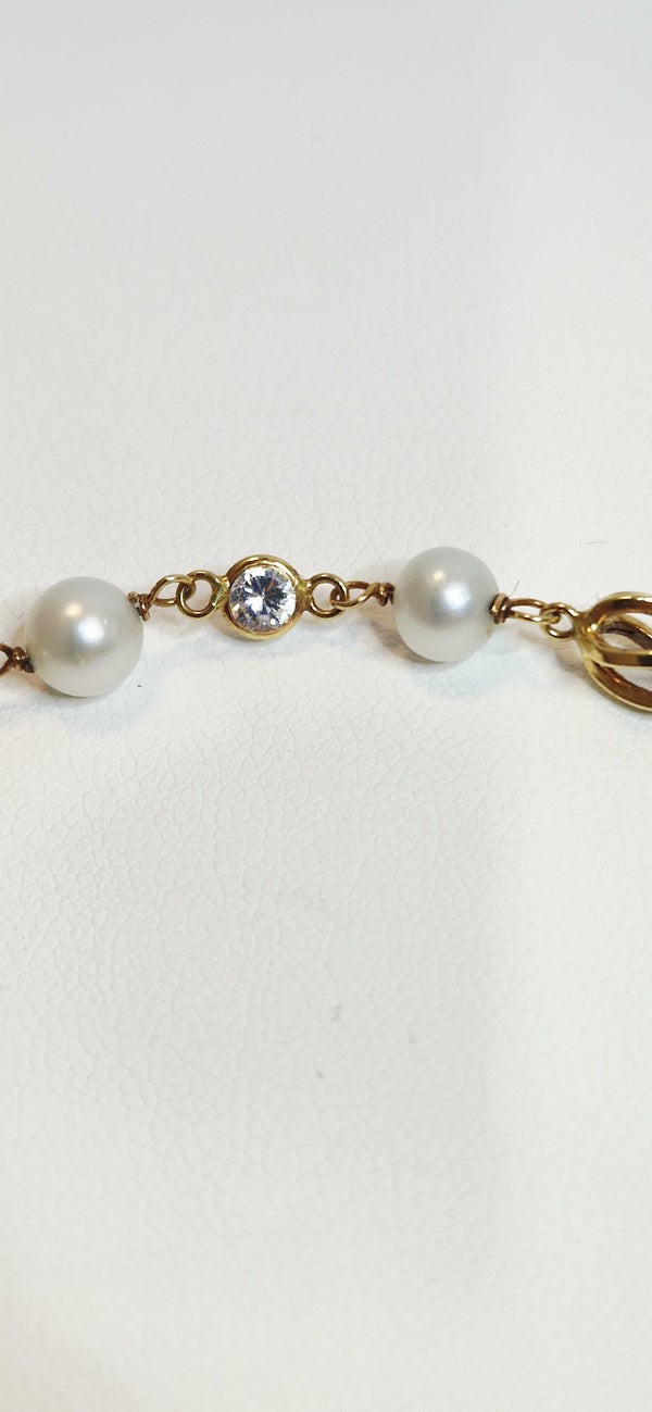 Bracelet Maillons Fantaisie en Or Jaune 18K 3.83grs