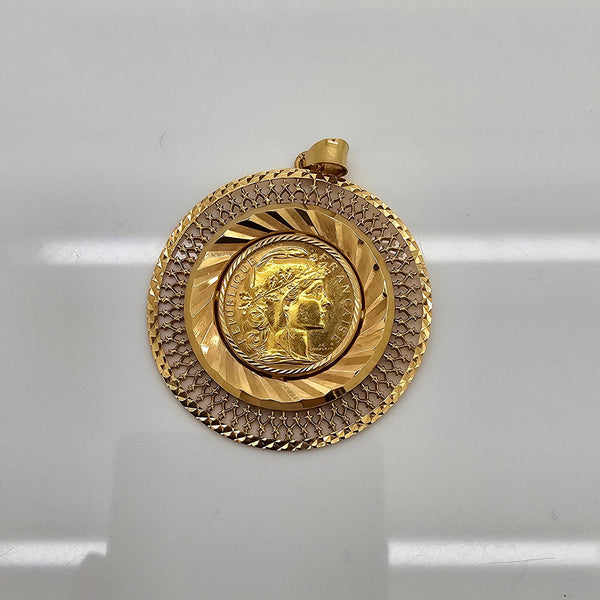 Pendentif en Or Jaune 22K - 13.57G