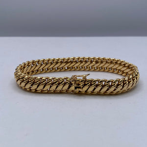 Bracelet Gourmette en Or Jaune 18K - 15.44G