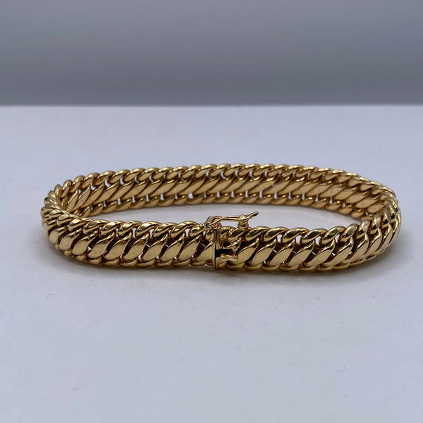 Bracelet Gourmette en Or Jaune 18K - 15.44G