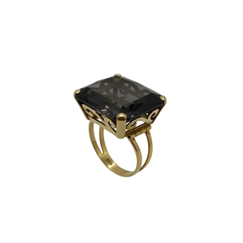 Bague en Or jaune 18K - 11.96 Grs - Taille 55